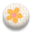 くるみボタンのアイコン　黄色い花