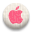 くるみボタンのアイコン　グラファイトアップル