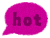 吹き出しのHOTアイコン01 透過png