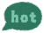 吹き出しのHOTアイコン65 透過png